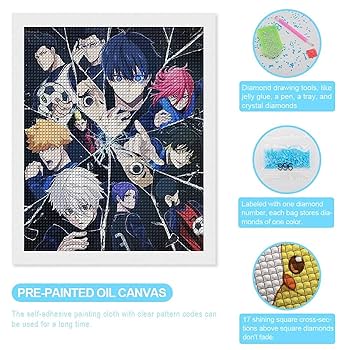 Amazon.co.jp: ブルーロック ダイヤモンドペイント 5D